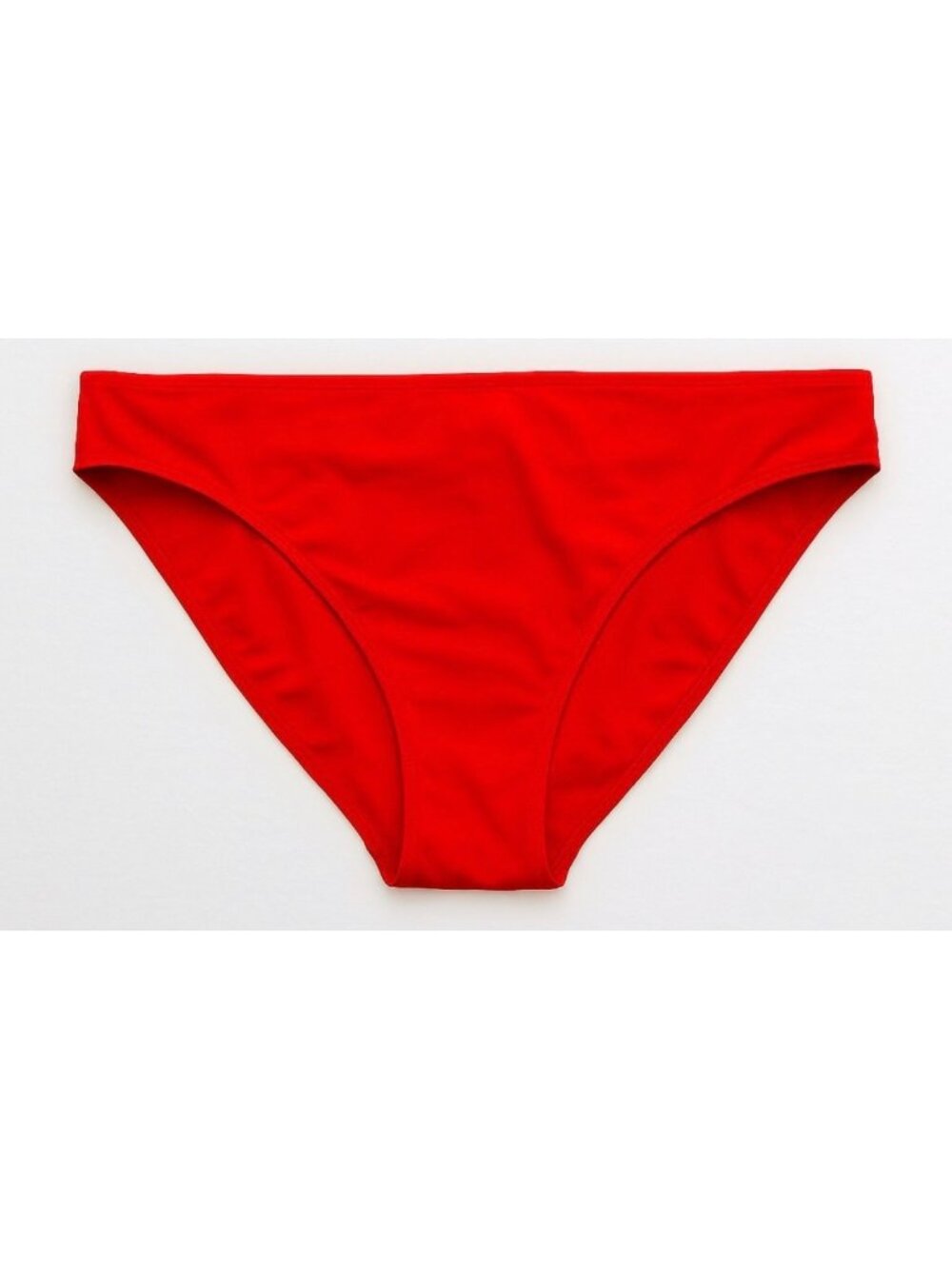 AERIE Classic Full Coverage Bikini Bottoms Sz XXL Fiery Red Stretchy Swimwear